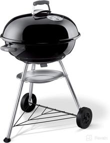 img 1 attached to 🔥 Weber Compact Kettle Charcoal Barbecue (57 cm) - Black Grill for Versatile Outdoor Cooking