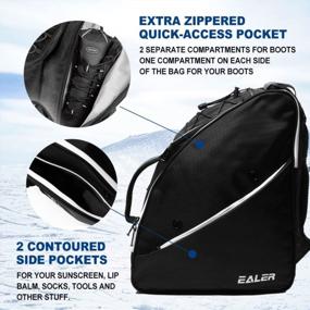 img 1 attached to EALER SBS400 Ski And Snowboard Backpack: Perfect For Organizing Helmets, Boots, Gloves, Jackets, And Accessories Of Men, Women, And Youth