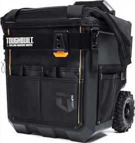img 3 attached to Pro-Grade ToughBuilt Rolling Tool Bag - Massive Mouth, Large 14 Inches - Durable Construction For Heavy-Duty Use (TB-CT-61-14)
