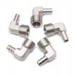 pack of 5 stainless steel 316 barb fittings with 3/8" hose barb and 1/2" male npt air gas connection, featuring 90-degree elbow design by ltwfitting logo