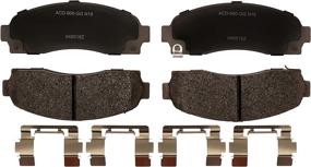 img 1 attached to 🔧 ACDelco 14D913CH Advantage Ceramic Front Disc Brake Pad Set with Hardware: Premium Performance and Easy Installation