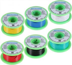 img 3 attached to BNTECHGO 22 Gauge PVC 1007 Solid Electric Wire Kit 6 Color Each 25 Ft 22 AWG 1007 Hook Up Wire