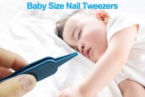 img 2 attached to Модернизированный набор для ухода за ногтями для новорожденных 4-в-1 с синими ножницами, кусачками и пилочкой для ногтей - SOCUB Newborn Baby Nail Kit для безопасного и легкого ухода за ногтями