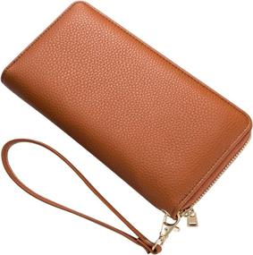 img 1 attached to 👜 Wristlet Wallet Purses with Cellphone Pocket: Chic Handbags & Wallets for Women at Wristlets