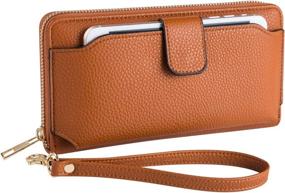 img 4 attached to 👜 Wristlet Wallet Purses with Cellphone Pocket: Chic Handbags & Wallets for Women at Wristlets