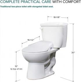 img 2 attached to Upgrade Your Bathroom With Transolid'S 2-Piece Toilet Kit Featuring A Bidet Seat And Wax Ring In White