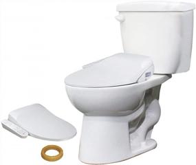 img 4 attached to Upgrade Your Bathroom With Transolid'S 2-Piece Toilet Kit Featuring A Bidet Seat And Wax Ring In White