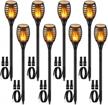 create a stunning outdoor ambience with luye low voltage flickering flames torches - set of 8 pathway lights for yard and patio decoration logo