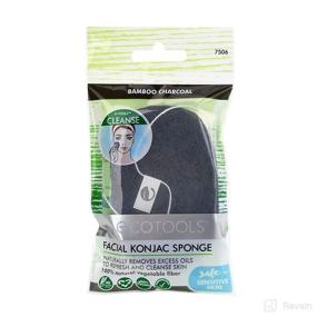 img 4 attached to EcoTools Facial Konjac Sponge Charcoal