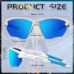 img 2 attached to Polarized Sports Sunglasses TR90 Frame With UV Protection For Men And Women - Ideal For Cycling, Running, Fishing And More, Unbreakable By DEAFRAIN