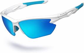 img 4 attached to Polarized Sports Sunglasses TR90 Frame With UV Protection For Men And Women - Ideal For Cycling, Running, Fishing And More, Unbreakable By DEAFRAIN