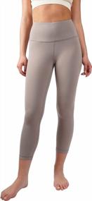 img 3 attached to Yogalicious High Waist Yoga Capris - Ultra Soft Lightweight High Rise Pants