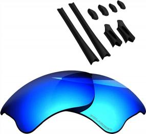 img 4 attached to Oakley Flak Jacket XLJ Sunglass Replacement Lenses & Sock Kit By BlazerBuck