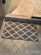 img 1 attached to SHACOS Hallway Runner Rug 2'X8' Washable Kitchen Runner Rug Non Slip Water Absorbent Entryway Rug Runner Long Door Mat Indoor Runner Rug Floor Mat For Home Kitchen Laundry, Brown review by Scott Reeves