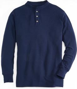img 4 attached to Men'S Henley Long Sleeve Shirt - Venado Full Motion Stretch Fabric For Comfort And Mobility