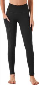 img 3 attached to High Waisted Workout Leggings With Pockets: CAMBIVO Yoga Pants For Women - Non See-Through & 4 Way Stretch Fabric