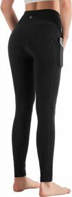 img 2 attached to High Waisted Workout Leggings With Pockets: CAMBIVO Yoga Pants For Women - Non See-Through & 4 Way Stretch Fabric