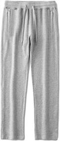 img 1 attached to Men'S Winter Warm Jogger Sweatpants With Sherpa Lining - Elastic Waistband By AMEBELLE