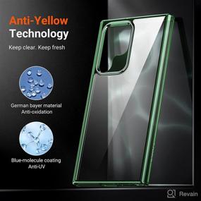 img 3 attached to 📱 TORRAS Clear Samsung Galaxy S22 Ultra Case - 8X Armor-Level Shockproof, Anti-Yellow, Green - Get the Ultimate Protection for Samsung S22 Ultra 5G!