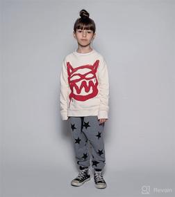 img 3 attached to 👶 NUNUNU Unisex Baggy Pants for Kids and Babies, Harem Sweatpants, 100% Cotton, Boys and Girls, Ages 0-14