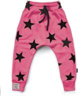 👶 nununu unisex baggy pants for kids and babies, harem sweatpants, 100% cotton, boys and girls, ages 0-14 logo