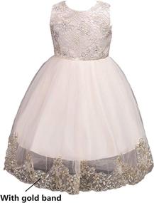 img 3 attached to 💍 Wedding Pageant Dresses for Girls | 21KIDS Princess Clothing