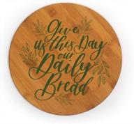 bamboo cutting board 11.75" - daily bread slicer for kitchen logo