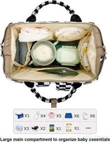 img 1 attached to Diaper Backpack Yusudan Stroller Straps Diapering via Diaper Bags