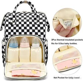 img 3 attached to Diaper Backpack Yusudan Stroller Straps Diapering via Diaper Bags