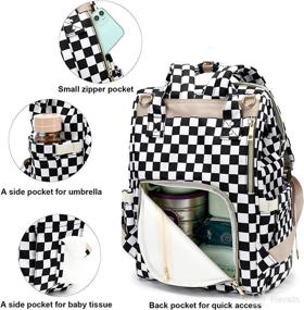 img 2 attached to Diaper Backpack Yusudan Stroller Straps Diapering via Diaper Bags