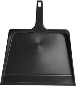 img 2 attached to Large Flat Dustpan With 16-Inch Opening In Sleek Black By Janico 1091