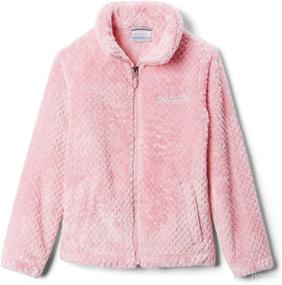 img 1 attached to Columbia Girls' Fire Side Sherpa Full Zip: Cozy Comfort for Your Little Adventurer