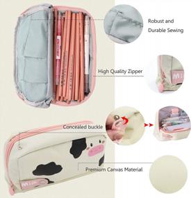 img 1 attached to Adorable Pencil Case With Big Storage: Ideal For Students And Professionals