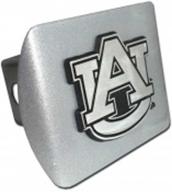 auburn univ brushed chrome hitch logo