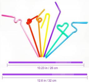 img 3 attached to 100 Pcs Individually Packaged Colorful Disposable Extra Long Flexible Plastic Drinking Straws.(0.23'' Diameter And 10.2" Long)