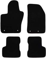 custom fit black speedlab floor mat set (4 piece) for select fiat 500x models logo