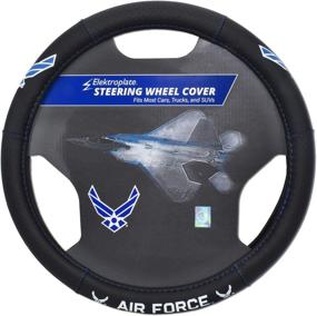 img 4 attached to 🔎 Enhanced Search-Engine Friendly Elektroplate Air Force Steering Wheel Cover (Small) for a Wide Range of Car Models