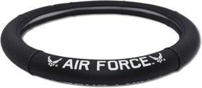 img 2 attached to 🔎 Enhanced Search-Engine Friendly Elektroplate Air Force Steering Wheel Cover (Small) for a Wide Range of Car Models