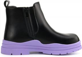 img 1 attached to Children'S Chelsea Boots With Zippers - Stylish Ankle Booties For Boys And Girls By Brooman