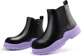 img 3 attached to Children'S Chelsea Boots With Zippers - Stylish Ankle Booties For Boys And Girls By Brooman