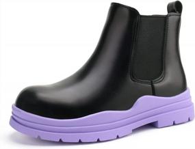 img 4 attached to Children'S Chelsea Boots With Zippers - Stylish Ankle Booties For Boys And Girls By Brooman
