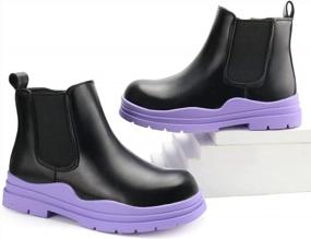 img 2 attached to Children'S Chelsea Boots With Zippers - Stylish Ankle Booties For Boys And Girls By Brooman
