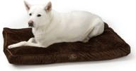 pet dreams supportive memory foam dog bed 🐶 - burgundy red (medium): ultimate comfort for your furry friend logo