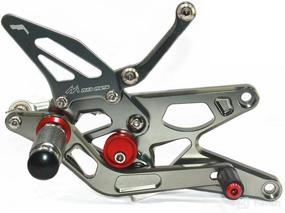 img 1 attached to Rearsets Rear Sets Footpegs CNC Adjustable Compatible With Y Motorcycle & Powersports best in Parts