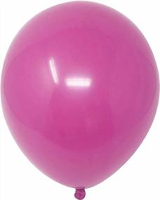 img 2 attached to Веселье для вечеринки цвета фуксии: латексные шары Allgala 100Ct 12 дюймов премиум-класса с гелием