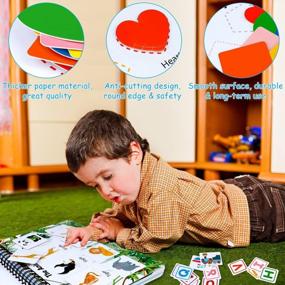 img 1 attached to 📚 Airyard Montessori Toys Busy Book: Engaging Preschool Learning for 3-5 Year Olds - Educational Binder for Toddlers - Autism-Sensory Toys for Boys & Girls