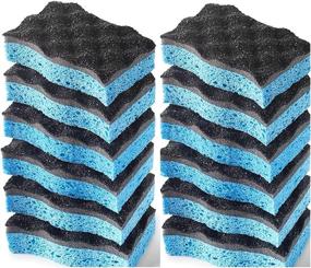 img 4 attached to 🧽 O-Cedar Heavy Duty Scrunge Scrub Sponge (12-Pack) - Ultimate Cleaning Power!