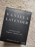 img 1 attached to Lavender Eucalyptus Aromatherapy Candles - All Natural Soy Candles To Calm The Mind And Soul - Perfect Gifts For Women review by Lacueva Tranquillity
