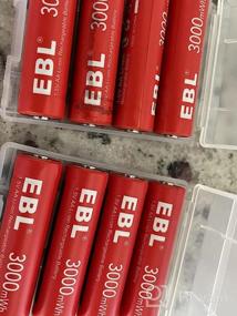img 6 attached to EBL 8-Pack Rechargeable Lithium AA Batteries With Smart Charger - Long-Lasting 1.5V AA Li-Ion Batteries