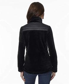 img 2 attached to Shop the Trendy 32 Degrees Mixed Jacket Eggplant for Women's Clothing at Coats, Jackets & Vests